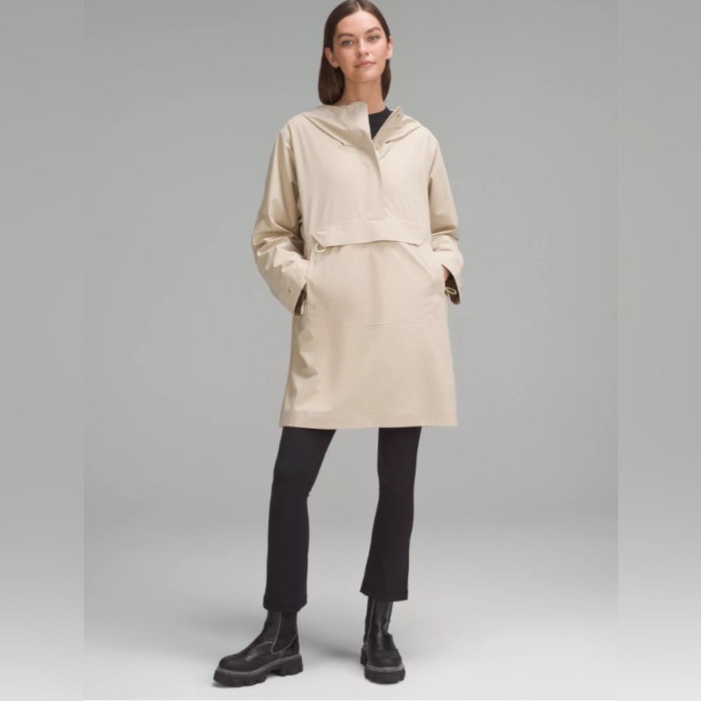 Lululemon Athletica Cream Packable Rain Poncho